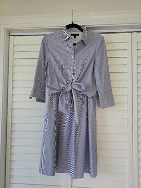 Banana Republic Striped Shirt Dress